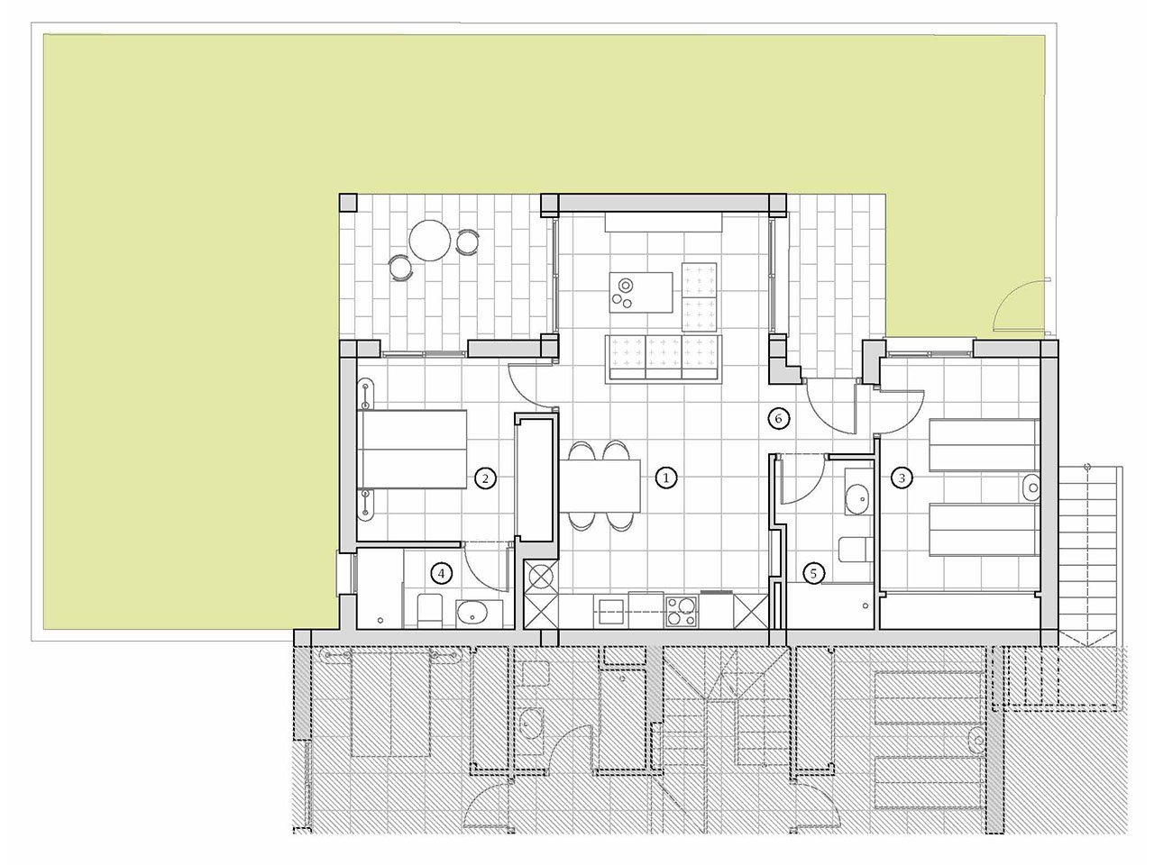 Erdgeschoss-Appartements mit 2 Schlafzimmern 2 Bädern, privatem Garten und Gemeinschaftspool in sehr schöner Golfanlage