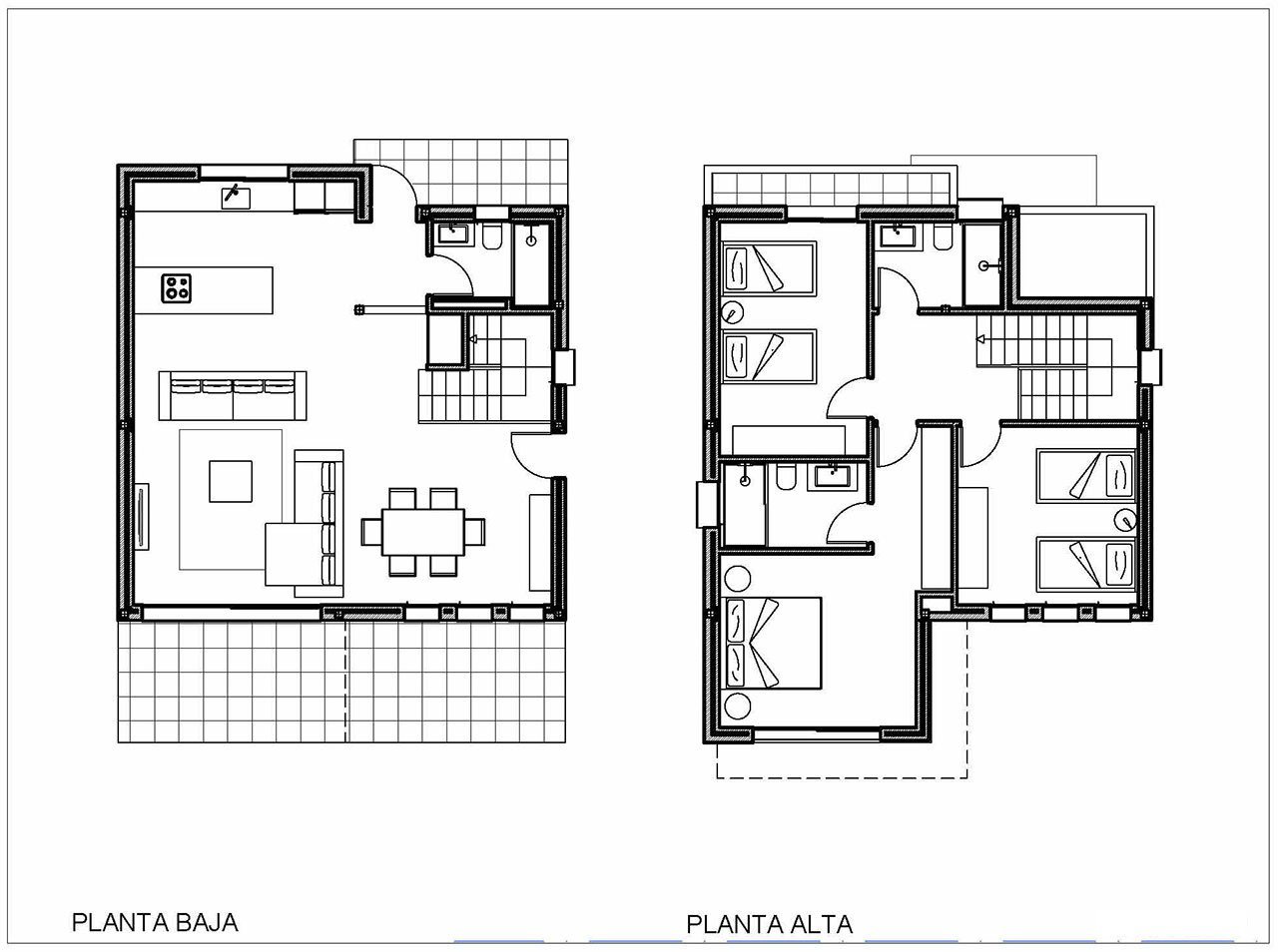 Moderne Villen mit 3 Schlafzimmern und Gemeinschafts- oder Privatpool