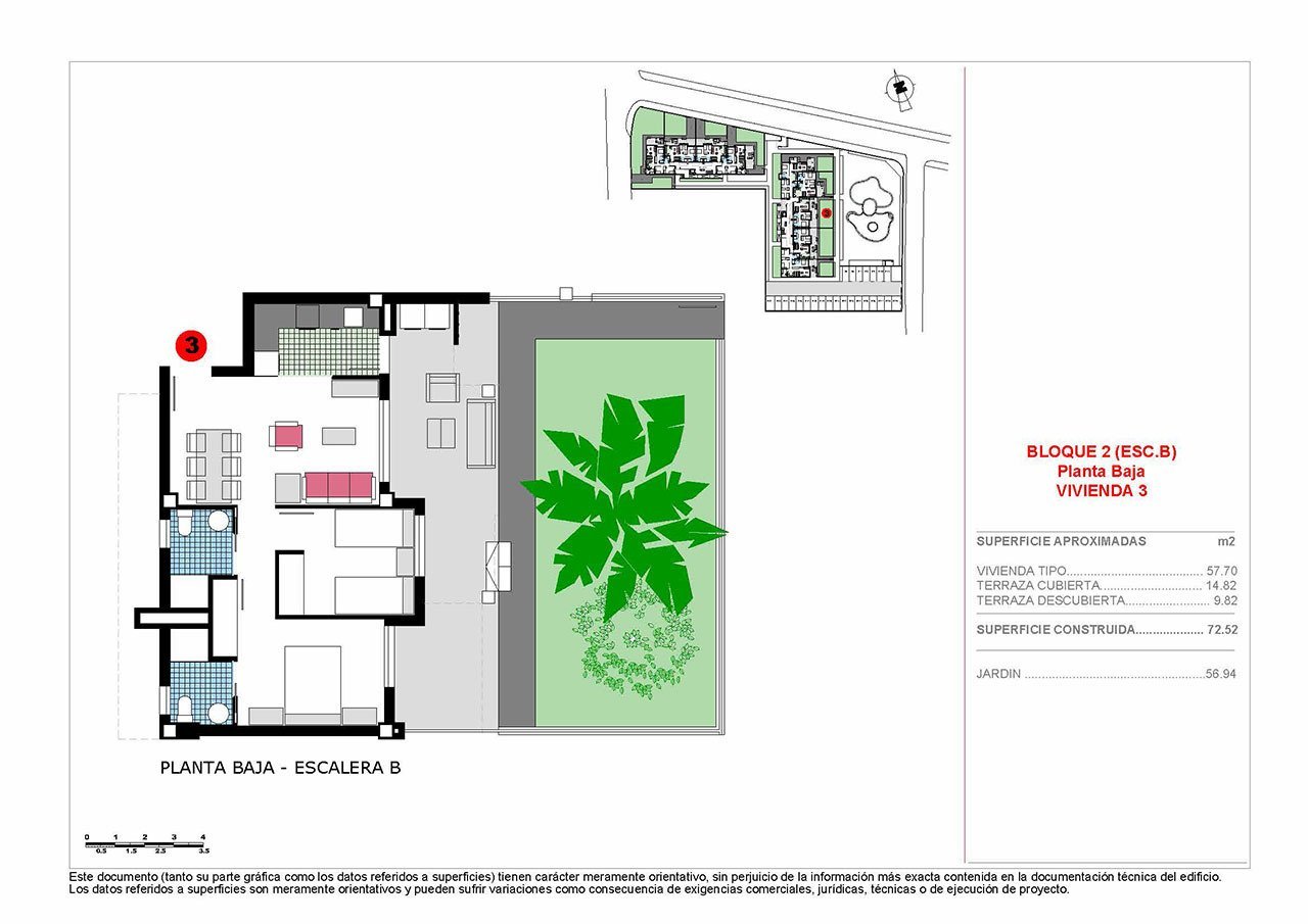 Appartements mit 2 Schlafzimmern, 2 Bädern und Gemeinschaftspool nur 200 m vom Strand