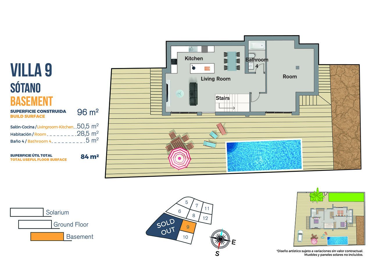 Exklusive Villen mit 3 - 4 Schlafzimmern, Privatpool und Dachterrasse mit Meerblick in wunderschöner Umgebung