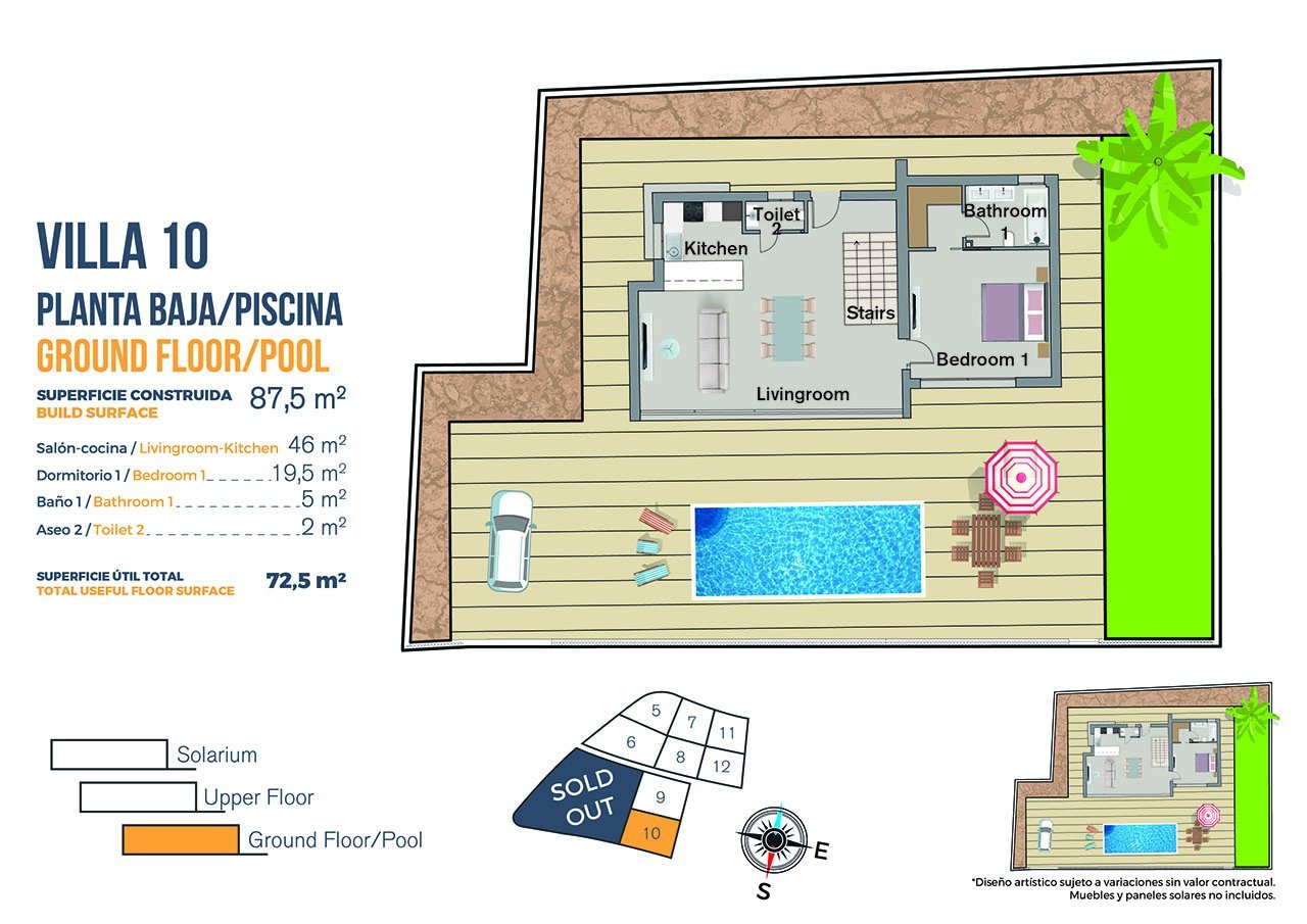 Exklusive Villen mit 3 - 4 Schlafzimmern, Privatpool und Dachterrasse mit Meerblick in wunderschöner Umgebung
