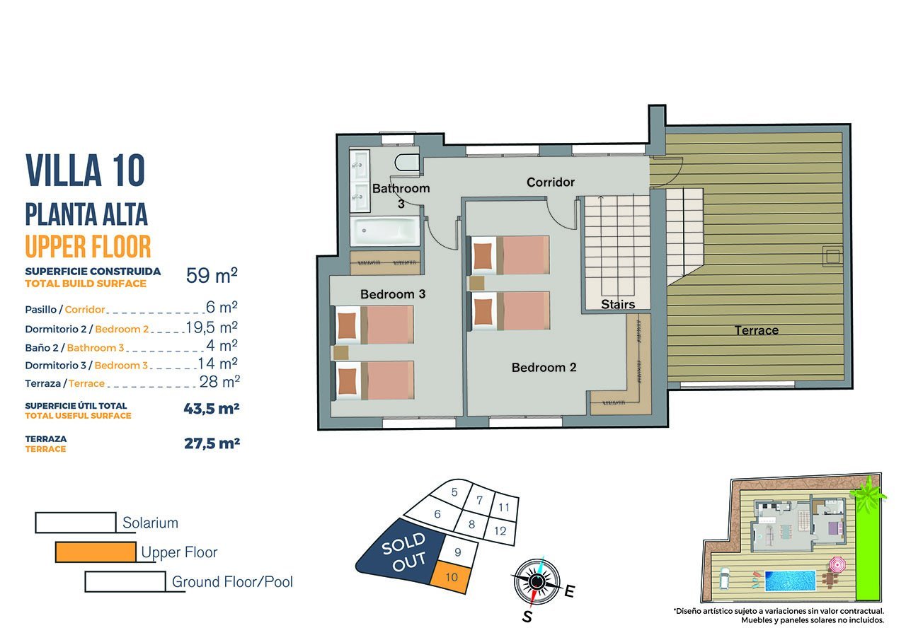 Exklusive Villen mit 3 - 4 Schlafzimmern, Privatpool und Dachterrasse mit Meerblick in wunderschöner Umgebung