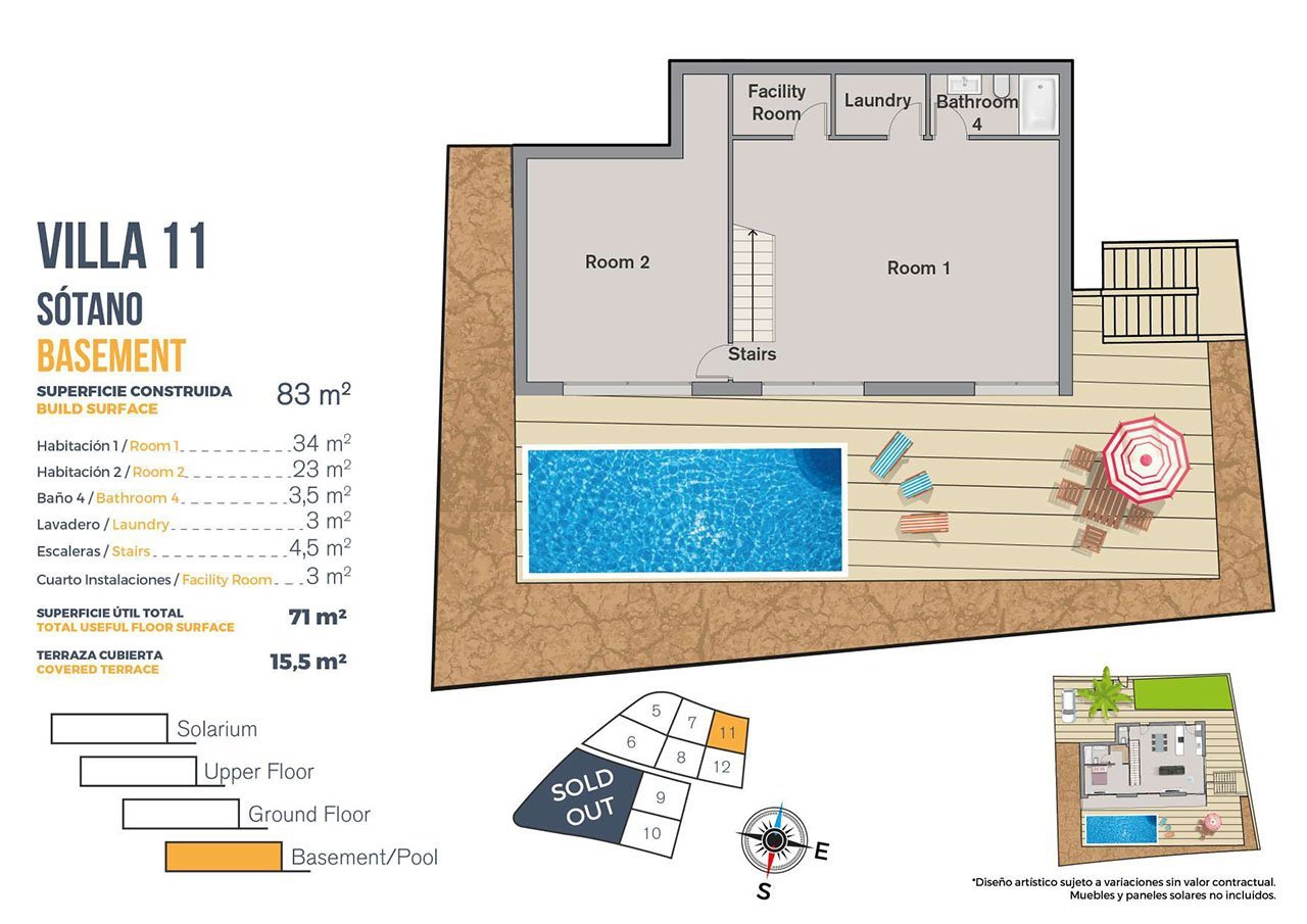 Exklusive Villen mit 3 - 4 Schlafzimmern, Privatpool und Dachterrasse mit Meerblick in wunderschöner Umgebung