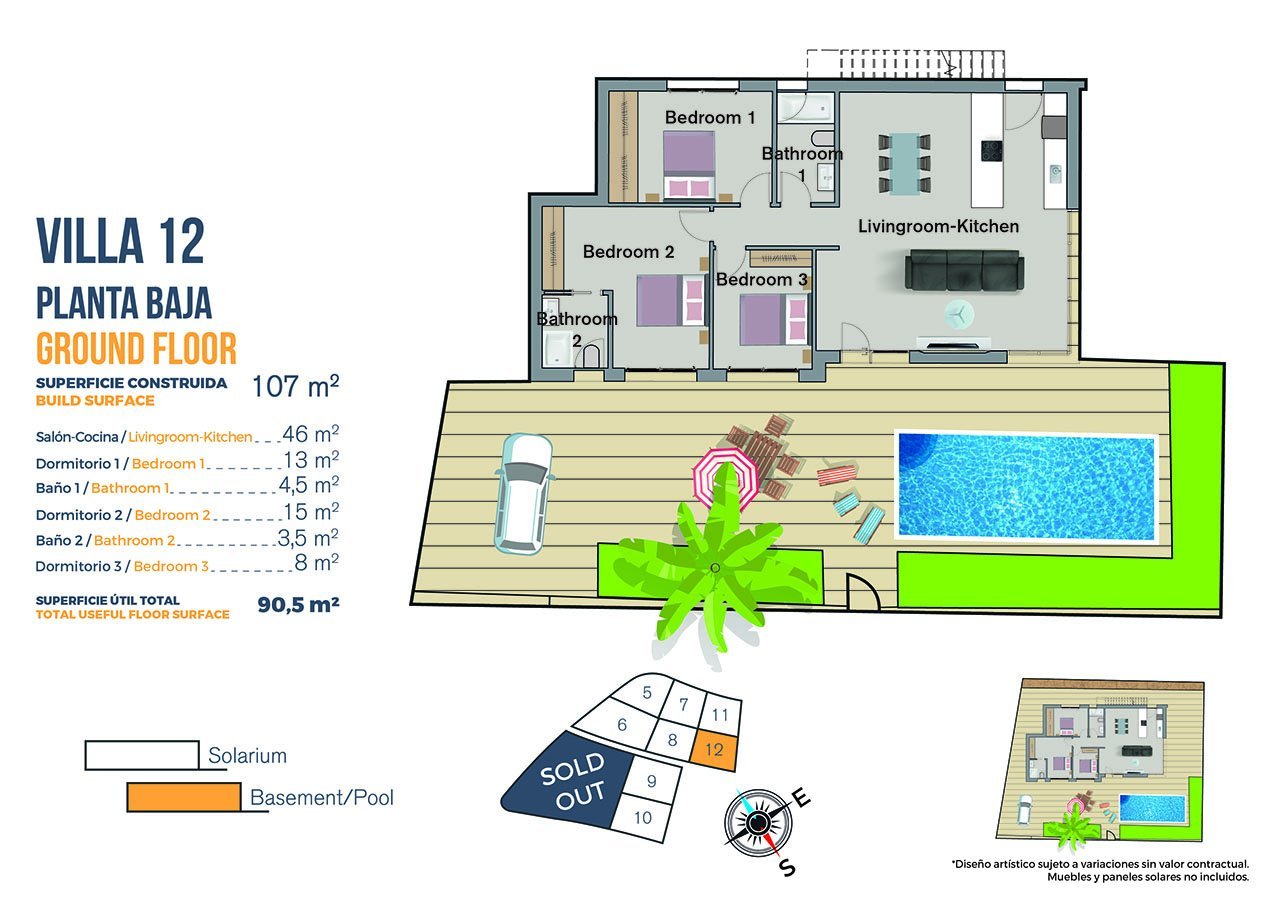 Exklusive Villen mit 3 - 4 Schlafzimmern, Privatpool und Dachterrasse mit Meerblick in wunderschöner Umgebung