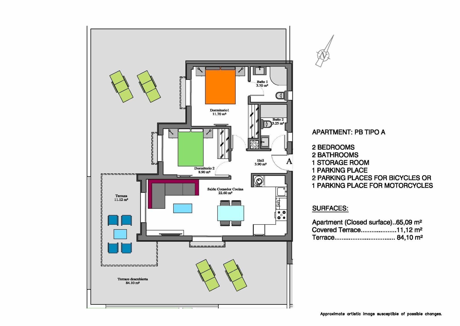 Wohnungen mit 2 Schlafzimmern, 2 Bädern, Gemeinschaftspool und Tiefgaragenstellplatz inmitten dreier Golfplätze