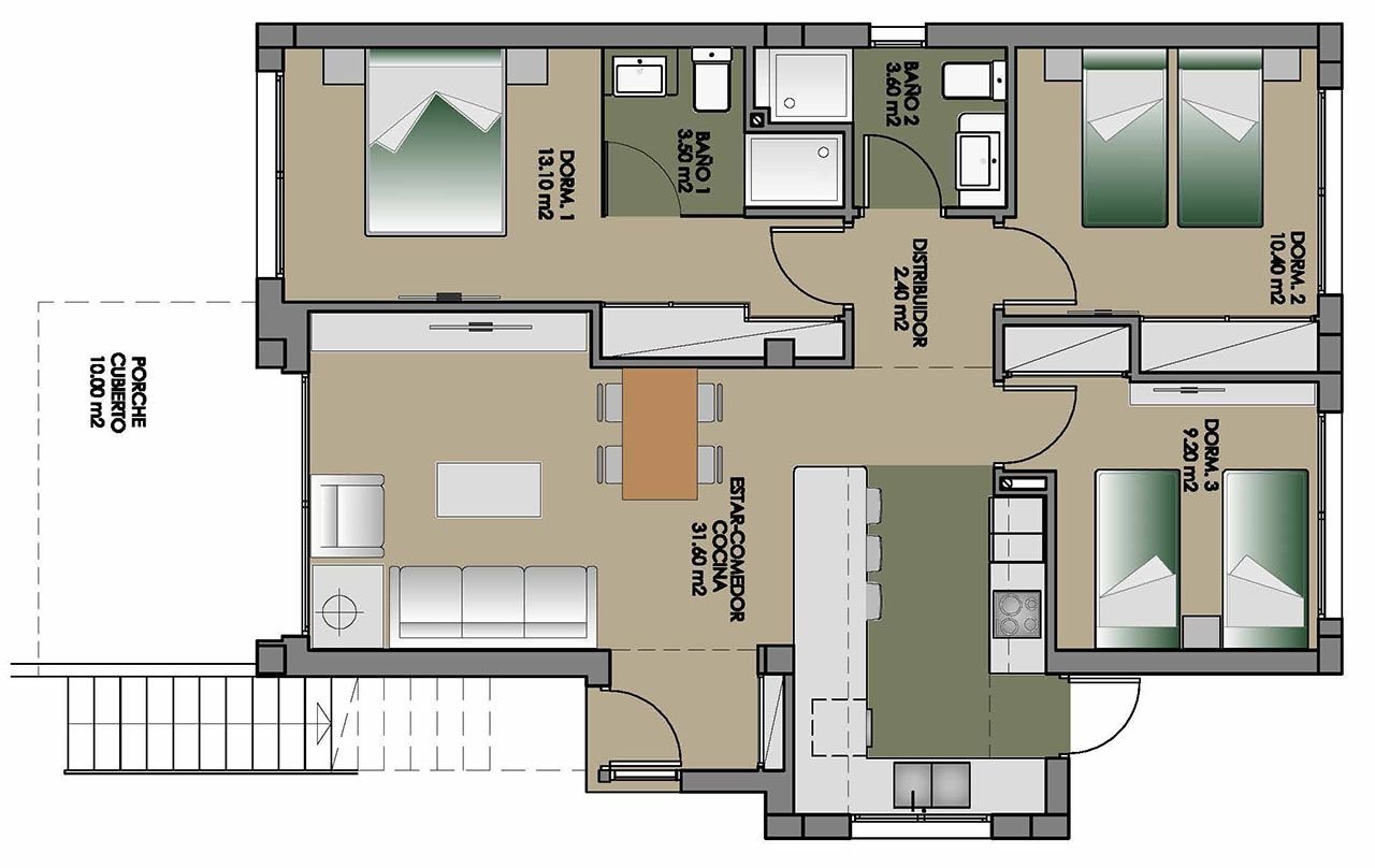 Exklusive Erdgeschoss-Wohnungen mit 2 oder 3 Schlafzimmern, Kfz-Stellplatz und Gemeinschaftspool