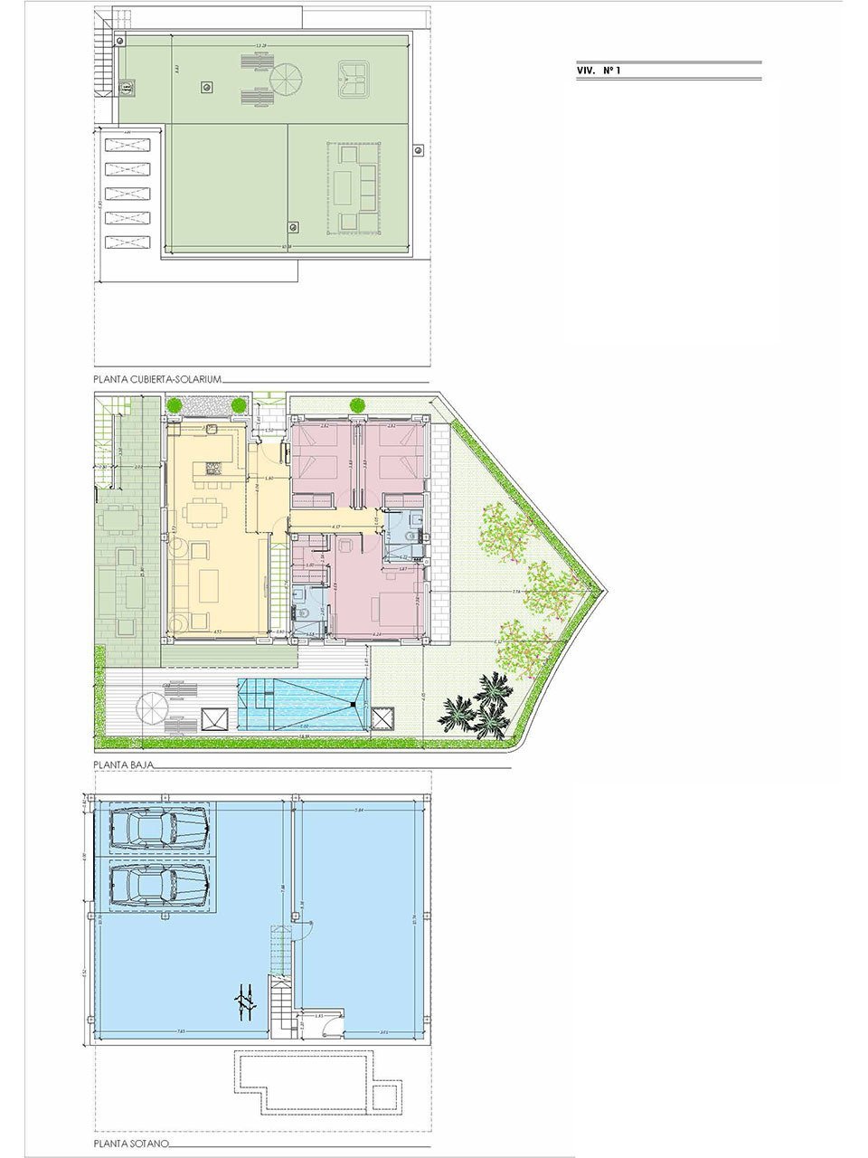 Wunderschöne Villen mit 3 Schlafzimmern, 2 Bädern, Dachterrasse, Garage und Privatpool