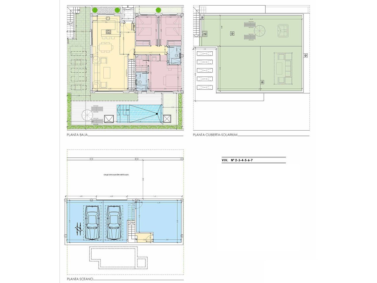 Wunderschöne Villen mit 3 Schlafzimmern, 2 Bädern, Dachterrasse, Garage und Privatpool