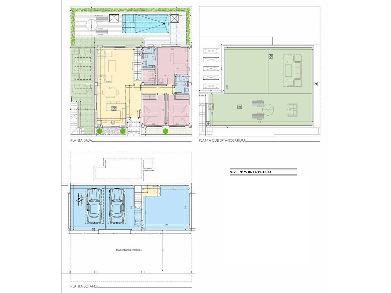 Wunderschöne Villen mit 3 Schlafzimmern, 2 Bädern, Dachterrasse, Garage und Privatpool