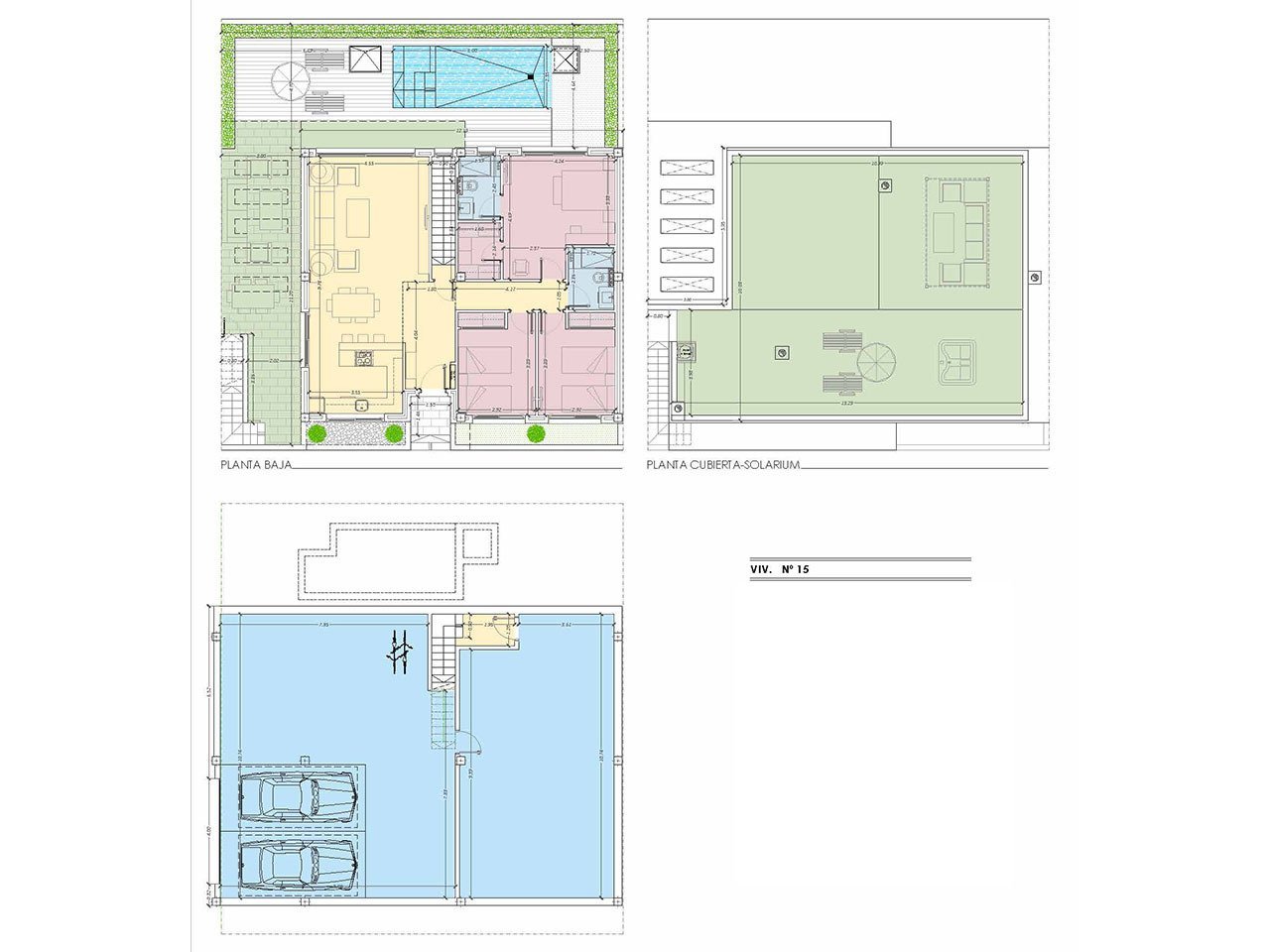 Wunderschöne Villen mit 3 Schlafzimmern, 2 Bädern, Dachterrasse, Garage und Privatpool