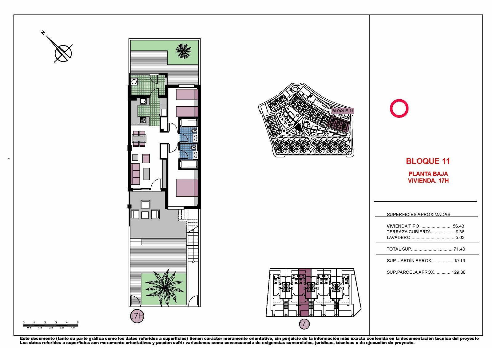 Erdgeschoss-Wohnungen mit 2 Schlafzimmern, 2 Bädern und Garten in abgeschlossener Anlage mit Gemeinschaftspools nur 600 m vom Strand