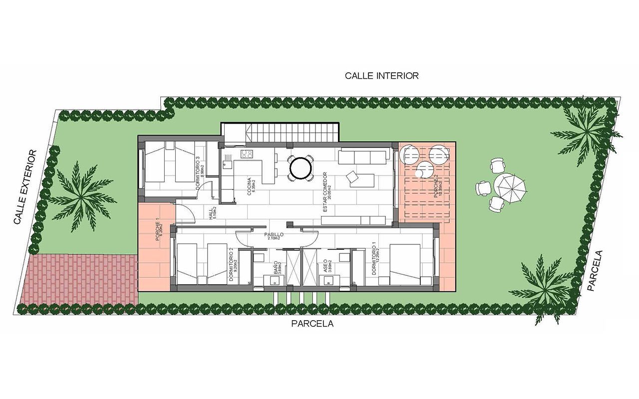 Villen mit 3 Schlafzimmern, 2 Bädern, Dachterrasse und Kfz-Stellplatz in wunderschöner Golfanlage