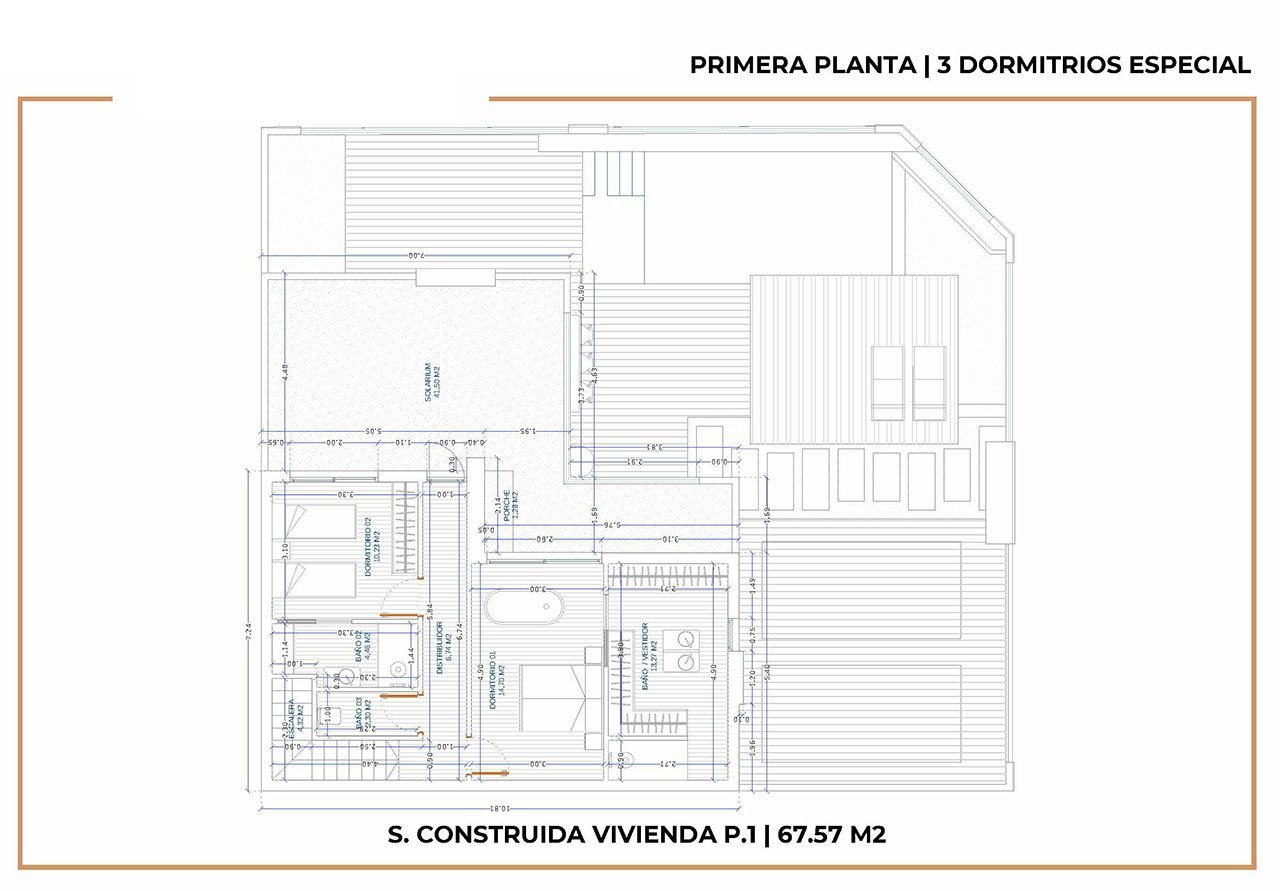 Villen mit 3 Schlafzimmern, 2 Bädern, Gäste-WC, Einbauküchen mit Elektrogeräten, Kfz-Stellplatz und Privatpool