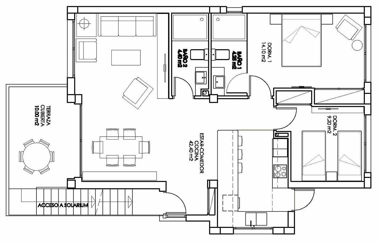 Exklusive Obergeschoss-Wohnungen mit 2 oder 3 Schlafzimmern, Kfz-Stellplatz und Gemeinschaftspool