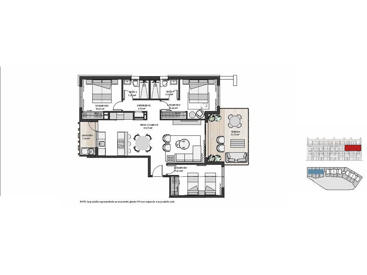 Fantastische Wohnungen mit 3 Schlafzimmern, 2 Bädern, Tiefgaragenstellplatz und Gemeinschaftspool im Santa Rosalía Lake and Life Resort