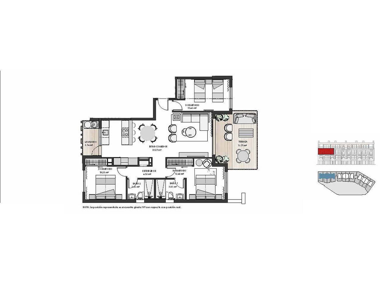 Fantastische Wohnungen mit 3 Schlafzimmern, 2 Bädern, Tiefgaragenstellplatz und Gemeinschaftspool im Santa Rosalía Lake and Life Resort