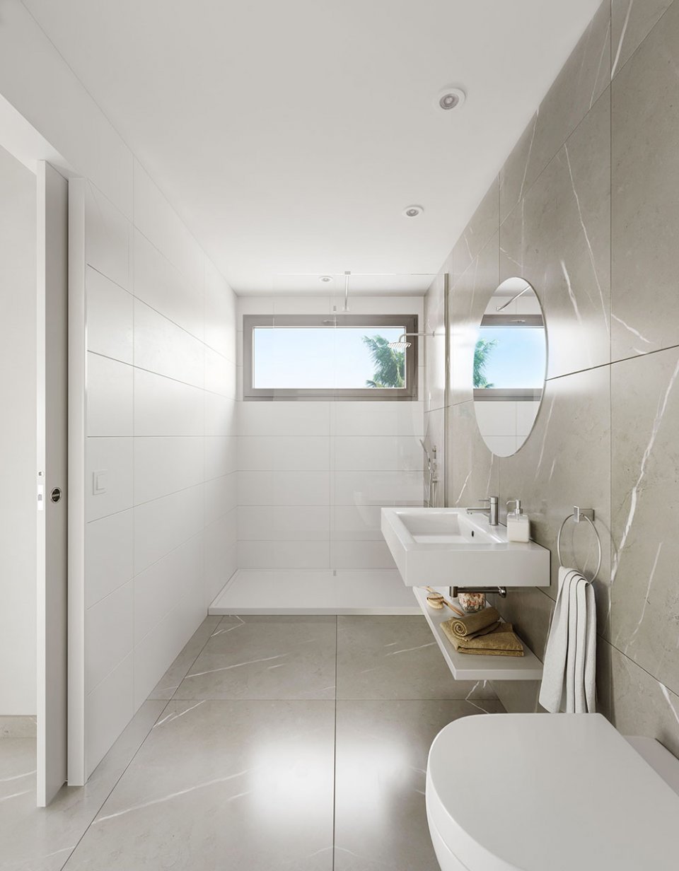 Fantastische Wohnungen mit 1 Schlafzimmern, 1 Badezimmer, Klimaanlage, Tiefgaragenstellplatz, Gemeinschaftspool und Meerblick