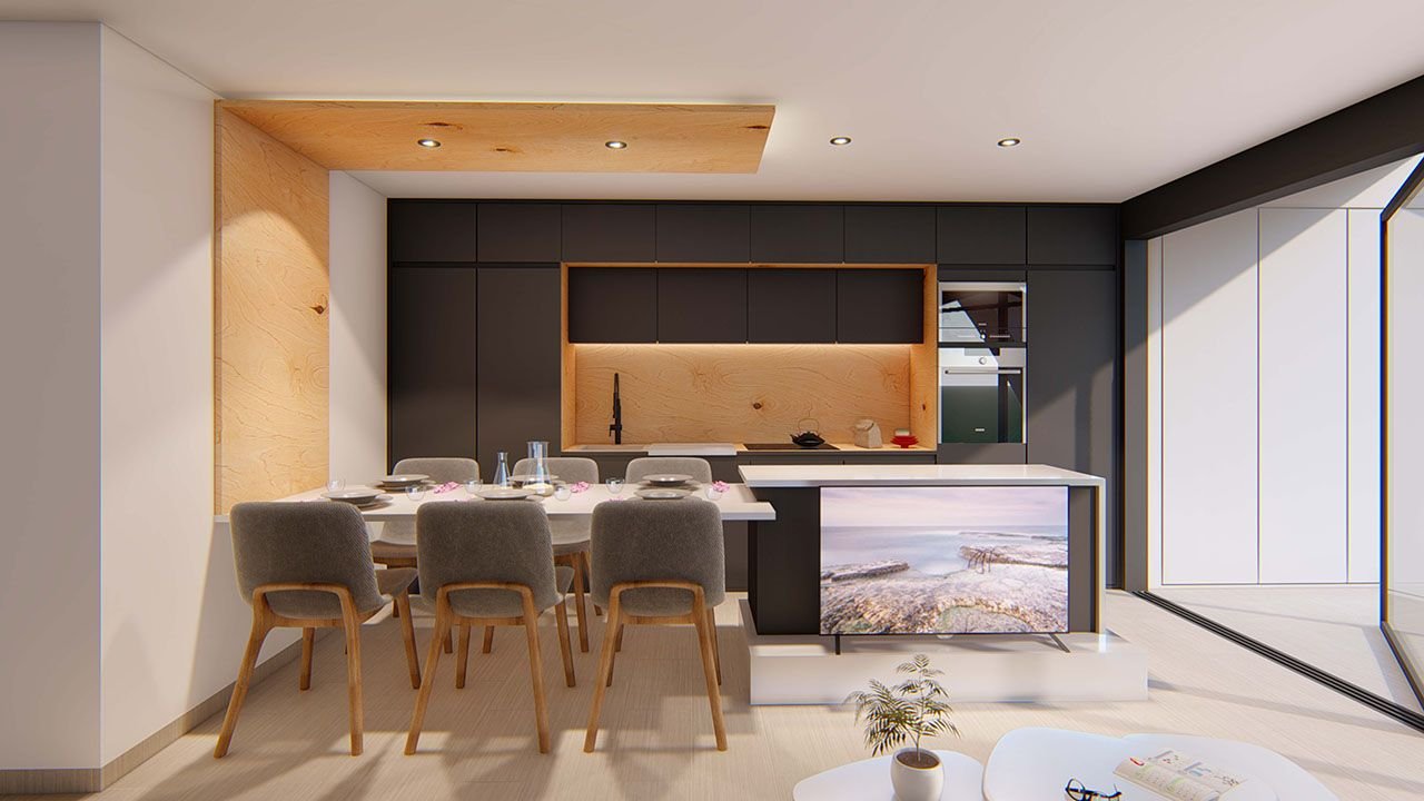 Fantastische Erdgeschoss-Wohnungen mit Meerblick und Privatpool in wunderschöner Anlage mit beheiztem Innenpool und Sauna