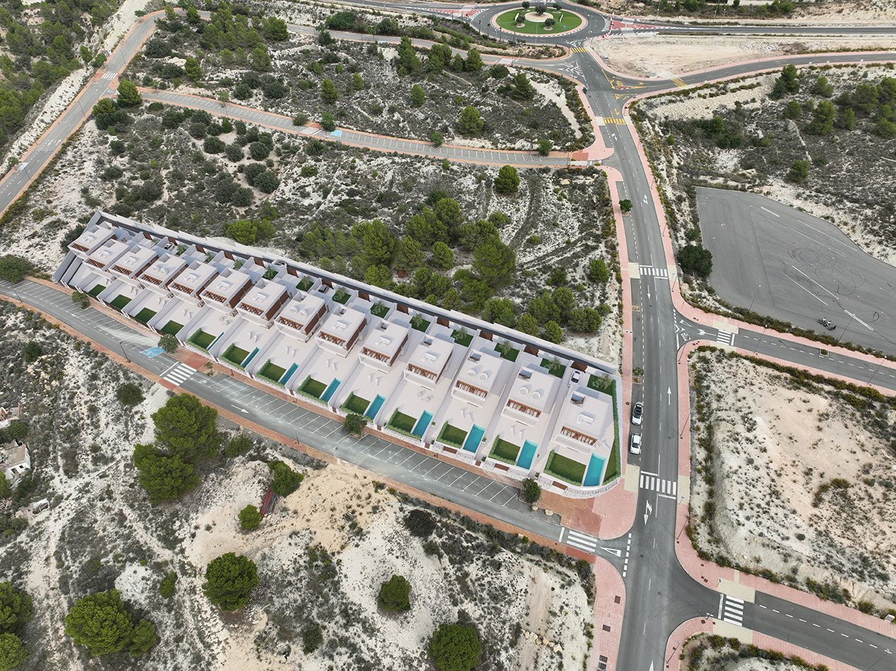 Exklusive Villen mit 3 Schlafzimmern, 3 Bädern, Gäste-WC, Privatpool und Dachterrasse mit Meerblick in wunderschöner Umgebung