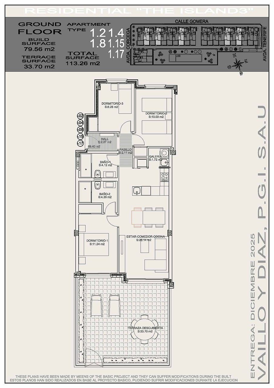 Erdgeschoss-Wohnungen mit 3 Schlafzimmern, 2 Bädern, Tiefgaragenstellplatz und Gemeinschaftspool
