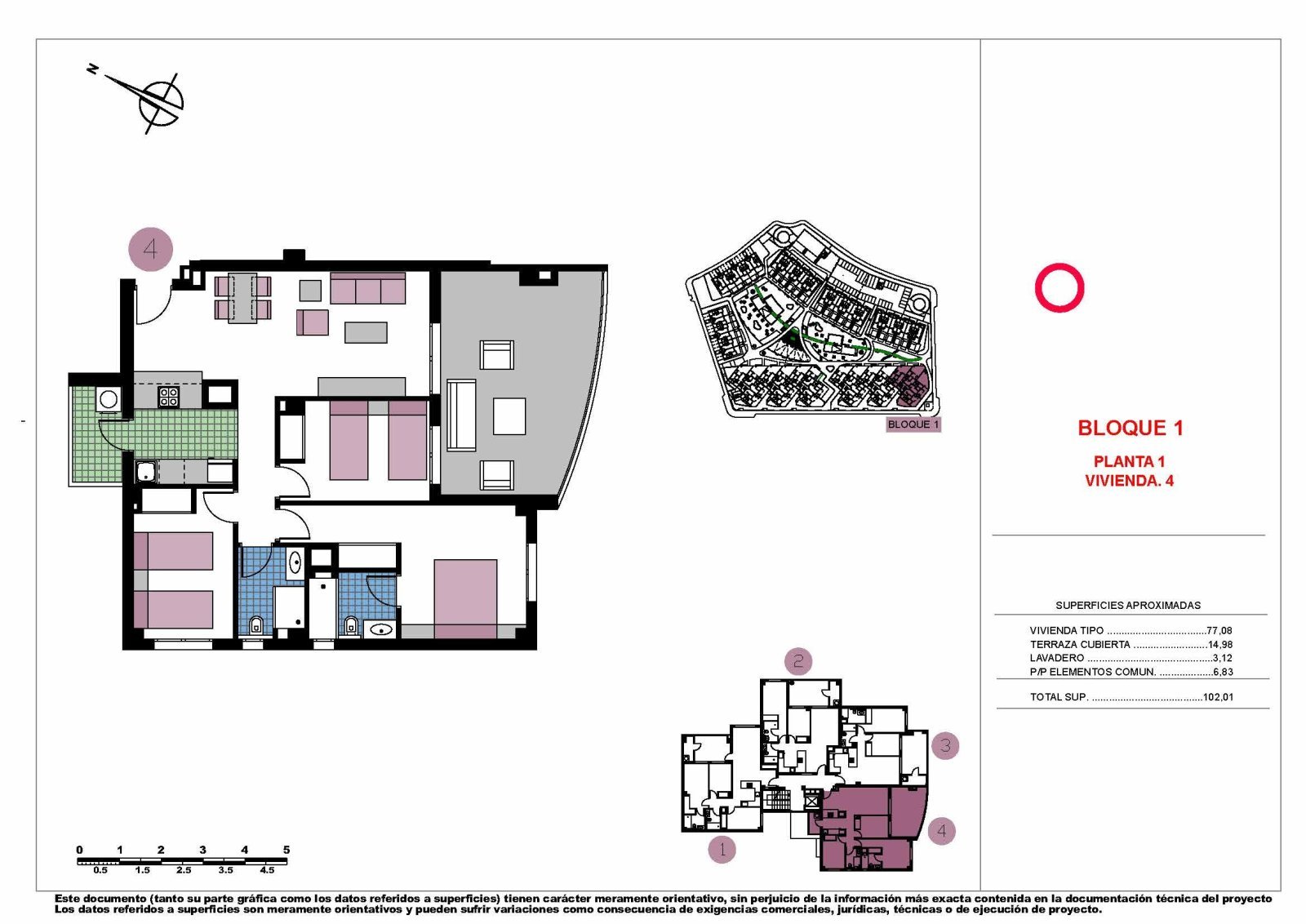 Appartements mit 3 Schlafzimmern und 2 Bädern in abgeschlossener Anlage mit Gemeinschaftspools nur 600 m vom Strand