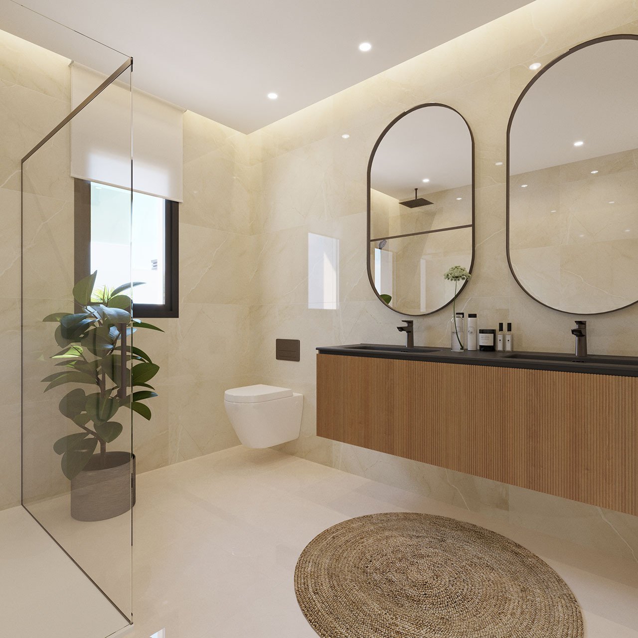 Exklusive Villen mit 3 Schlafzimmern, 3 Bädern, Privatpool, Keller/Garage und Meerblick