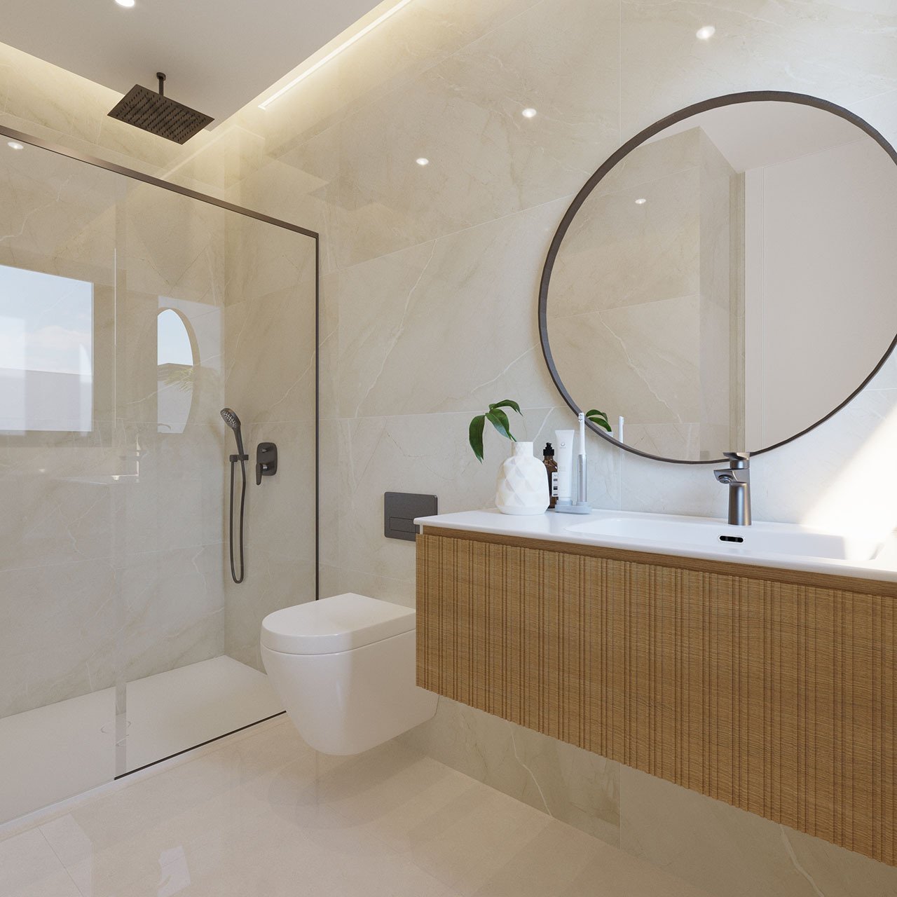 Exklusive Villen mit 3 Schlafzimmern, 3 Bädern, Privatpool, Keller/Garage und Meerblick